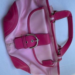Pink coach bag